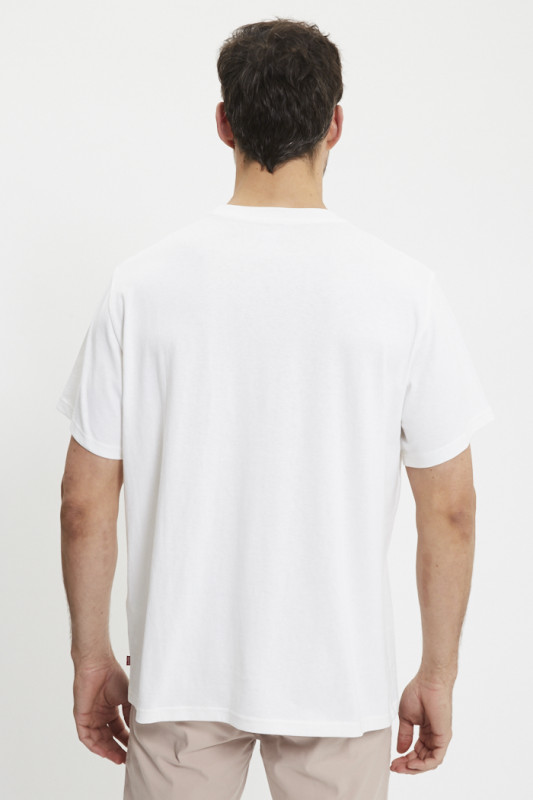 T-shirt imprimé blanc coupe ample