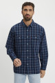 Chemise Jackson Worker bleue à carreaux