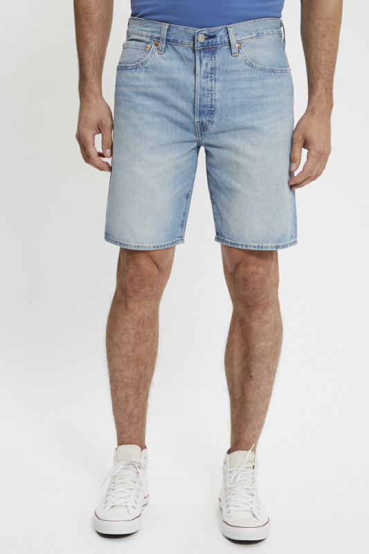 Short 501original lightweight light indigo - worn in homme
