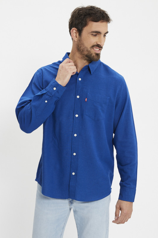 Chemise Sunset bleue