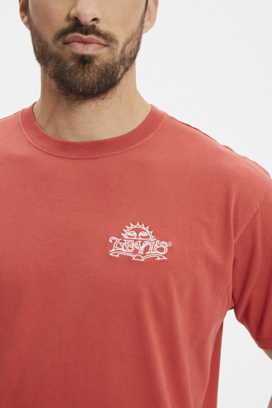 T-shirt vintage graphic rouge levi's