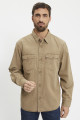 Chemise Western lightweight marron