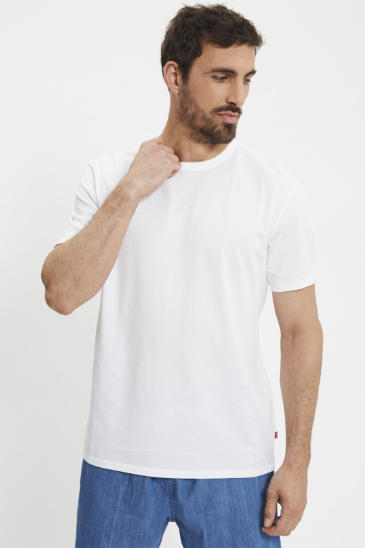 T-shirt Everywhere blanc en coton homme