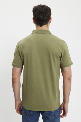 Polo slim Housemark olive