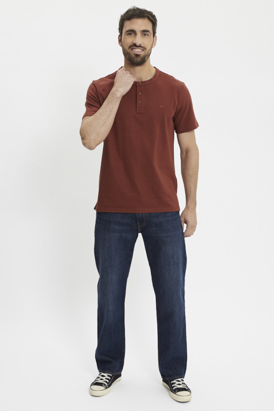 T-shirt À Col Tunisien Housemark  Rouge levi's