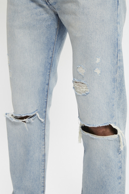 Jeans 501 Original med indigo effet usé homme Levi's