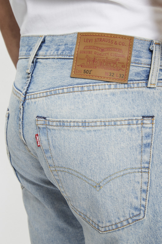Jeans 501 Original med indigo effet usé Levi's