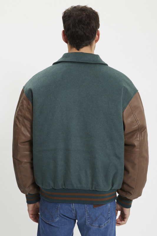 Veste Rowan verte marron