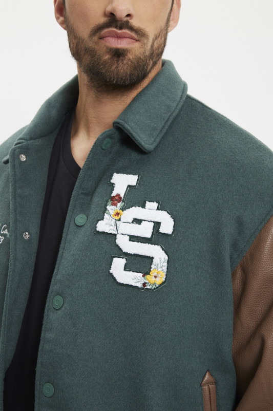 Veste Rowan verte marron homme levi's