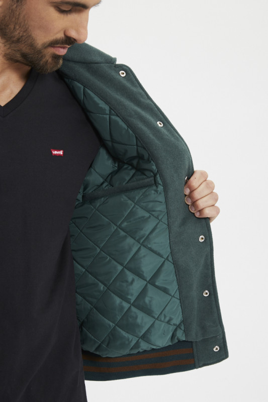 Veste Rowan verte marron levi's en laine mélangée