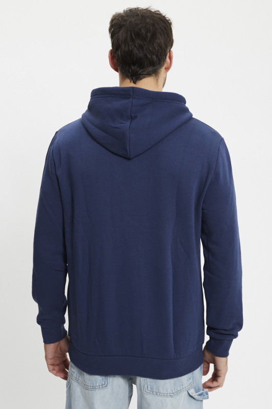 Sweat à capuche bleu marine