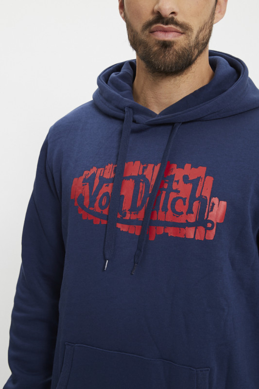 Sweat à capuche bleu marine homme von dutch