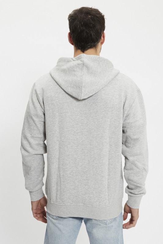 Sweat à capuche zippé gris homme von dutch