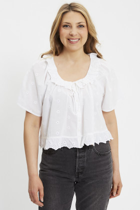 Blouse Lyka blanche femme
