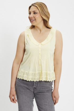 Blouse Fauna jaune femme