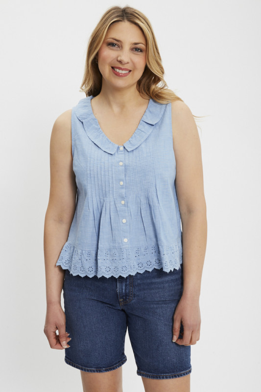 Blouse Fauna bleu ciel
