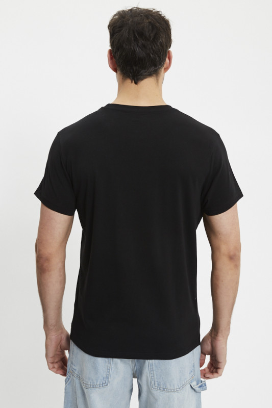 T-shirt Aki noir stretch