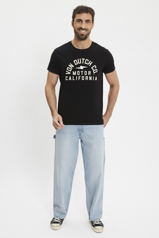T-shirt Aki noir stretch homme Von Dutch