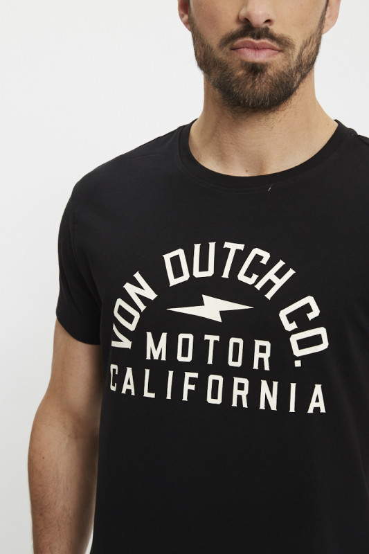 T-shirt Aki noir stretch Von Dutch