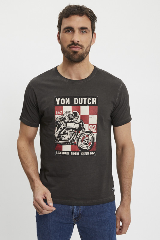 T-shirt print affiche Event Black homme