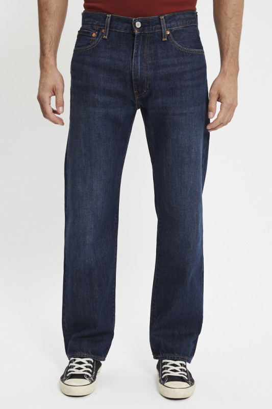 Jeans 555 relaxed straight dark indigo homme
