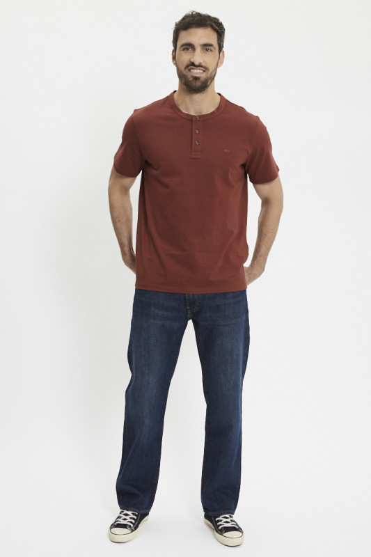 Jeans 555 relaxed straight dark indigo homme Levi's