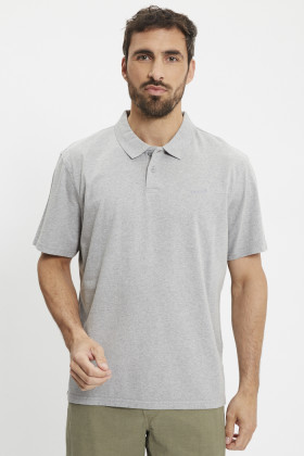 Polo piqué authentic gris homme