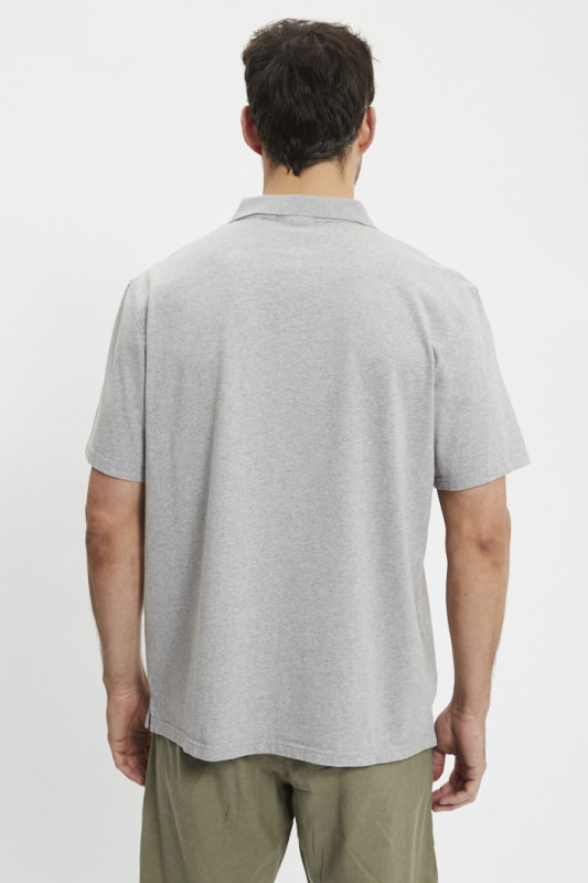 Polo piqué authentic gris