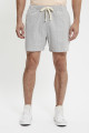 Short XX chino Easy gris à carreaux