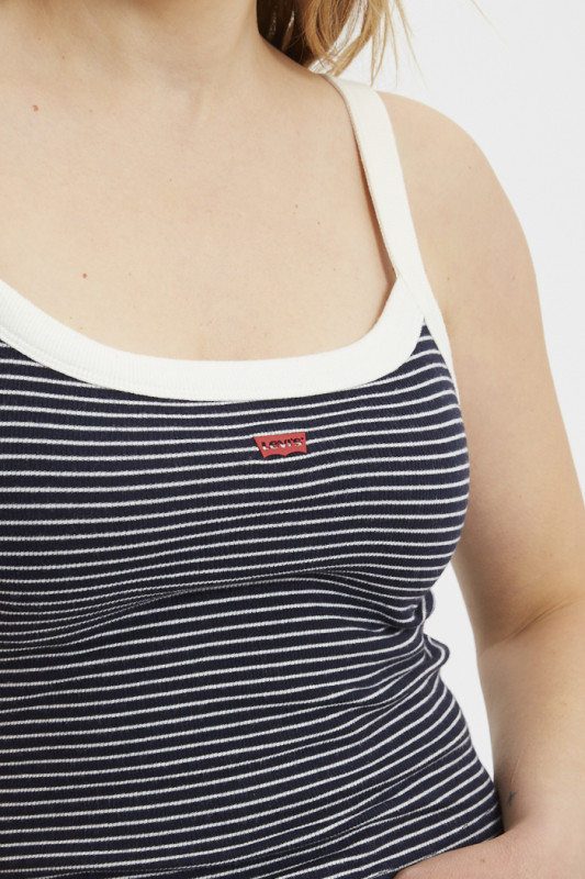 Débardeur Essantial à rayures bleu marine levi's