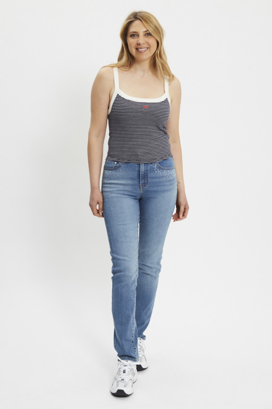 Débardeur Essantial à rayures bleu marine femme Levi's