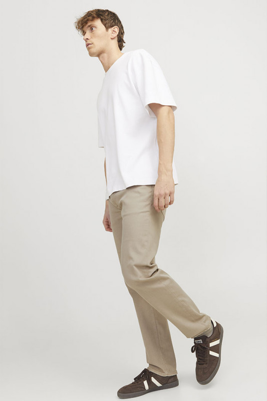 Pantalon toile Clark beige