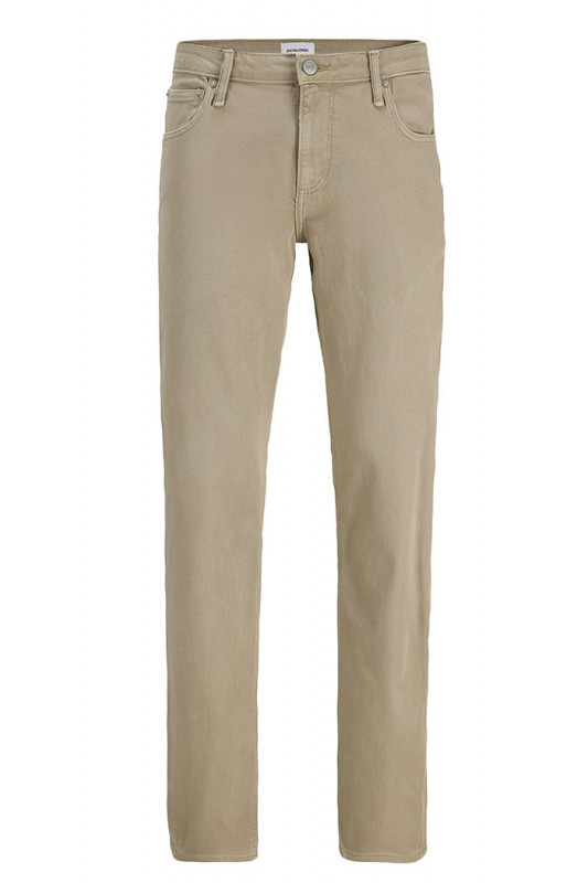 Pantalon toile Clark beige jack & jones coton mélangé