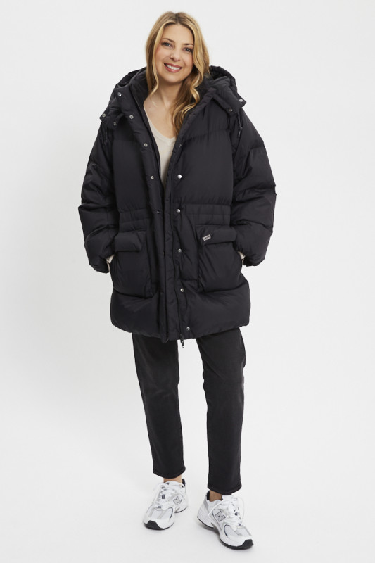 Doudoune mi-longue Westerne Bubble noire Levi's