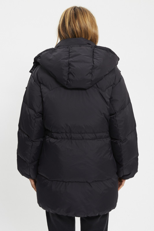 Doudoune mi-longue Westerne Bubble noire