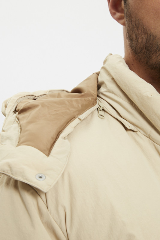 Doudoune courte Rockridge beige levi's coupe standard