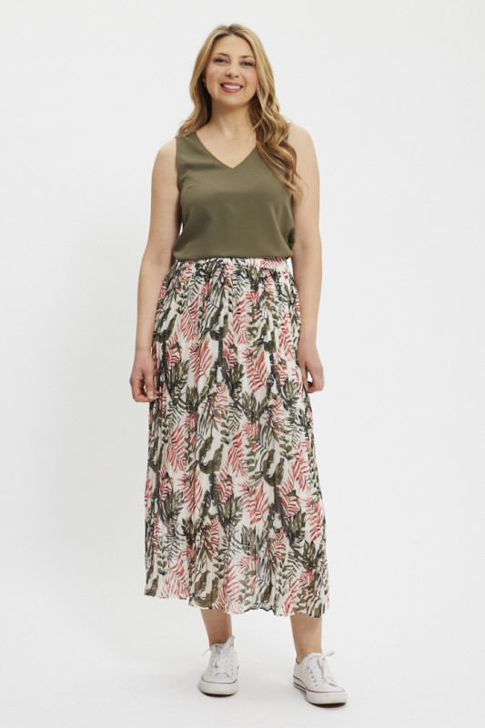 Jupe longue Alina imprimé fleurs femme