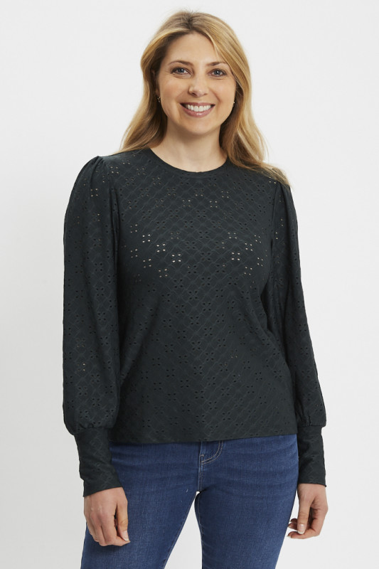 top Cathinka vert foncé femme