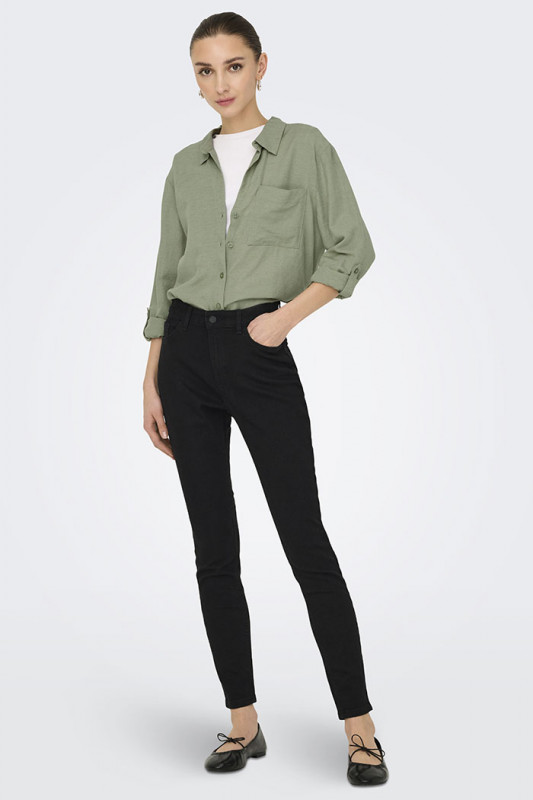 Chemise Caya verte lin mélangé femme JDY