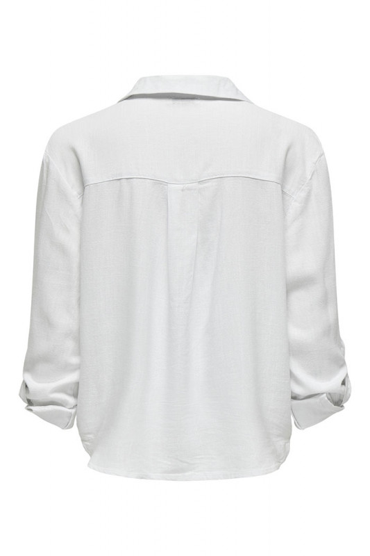 Chemise Caya blanc lin mélangé femme JDY