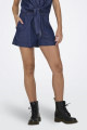 Short Kai taille haute bleu denim
