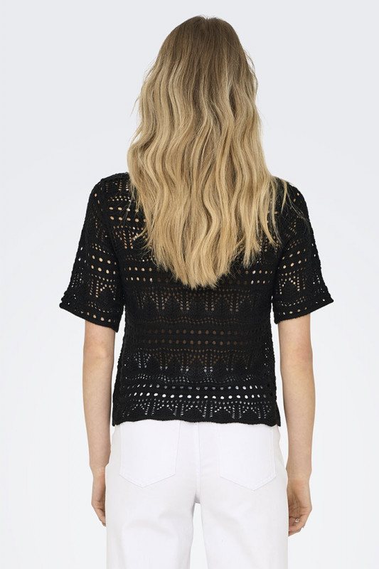 Pull Sun Lay en maille noir