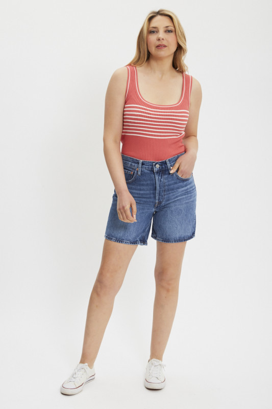 Top Nanna rose à rayures blanches femme JDY