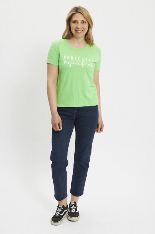 T-shirt vert Michigan imprimé Perfecly inperfect JDY