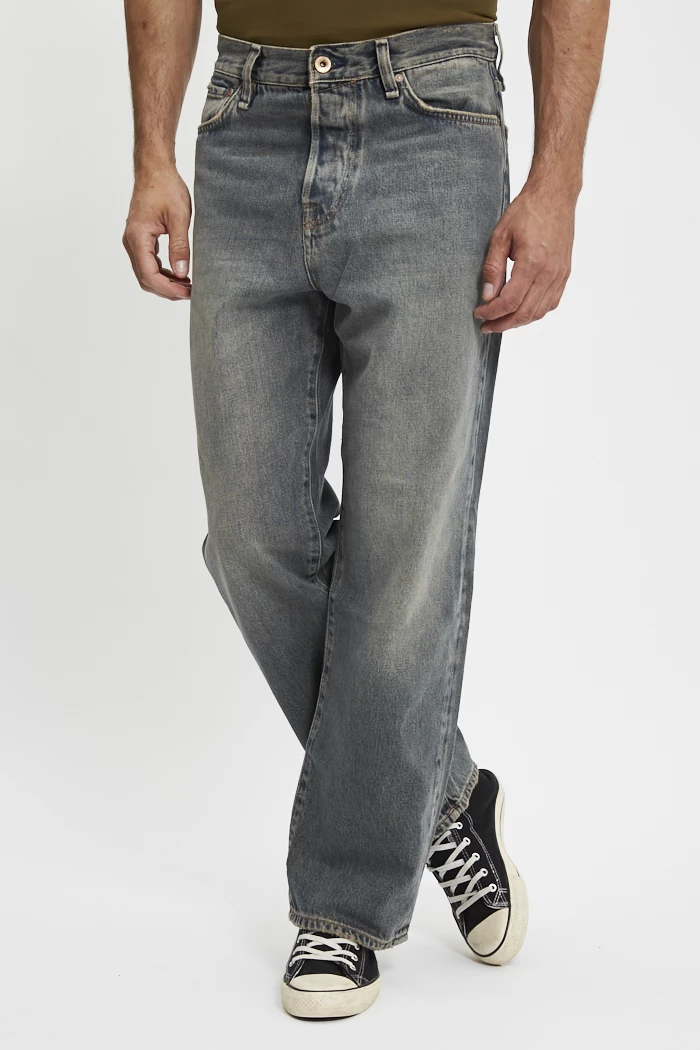 Jeans baggy denim noir délavé homme Jack Jones Destock Jeans