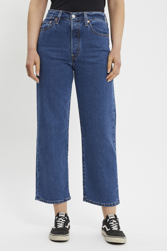 Jeans ribcage cheville dark indigo femme