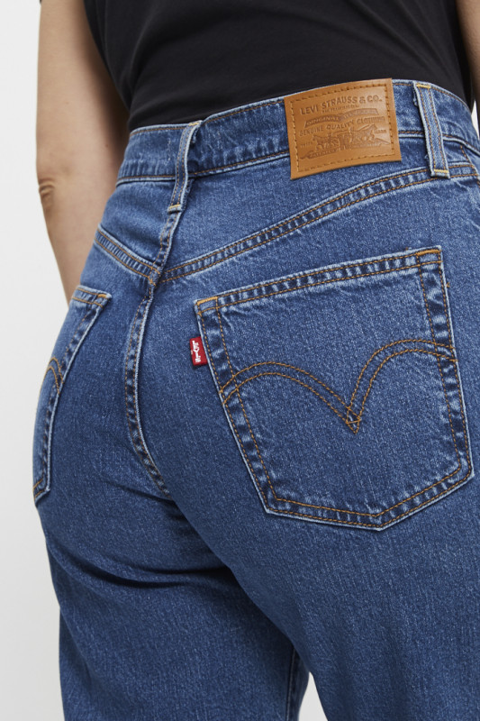 Jeans ribcage cheville dark indigo Levi's