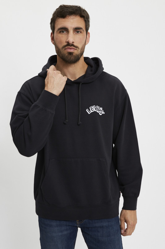 Sweat Relaxed Graphic noir homme