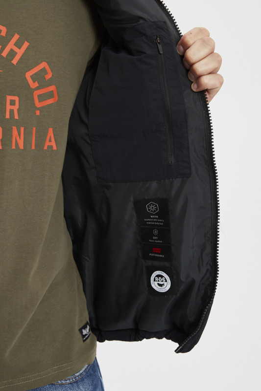 Doudoune courte Rockridge noire levi's