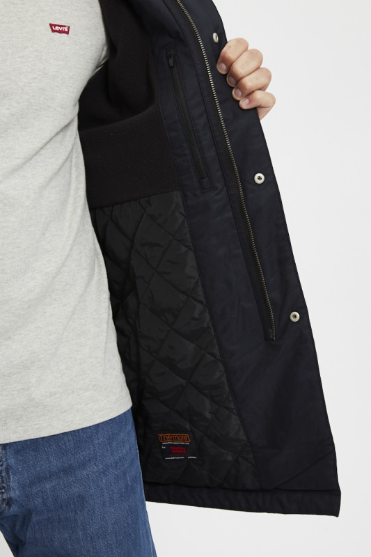 Parka Harrison noire levi's coton mélangé